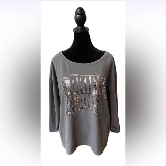Dkny Tops - DKNY: Gray Sweateshirt with DKNY JEANS Logo